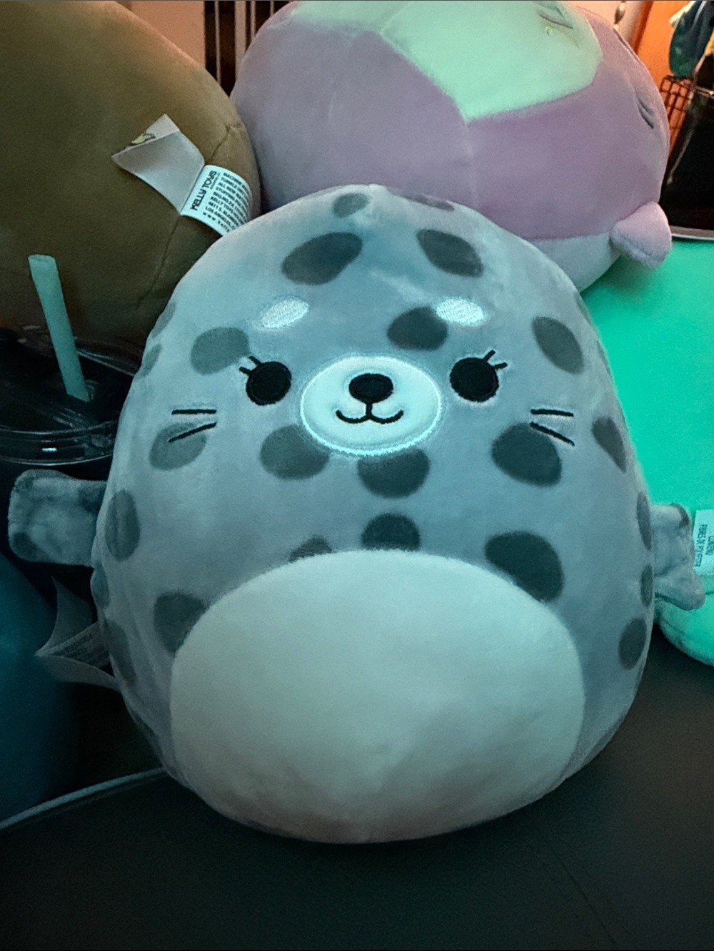 Isis Squishmallow 8” Spotted Seal